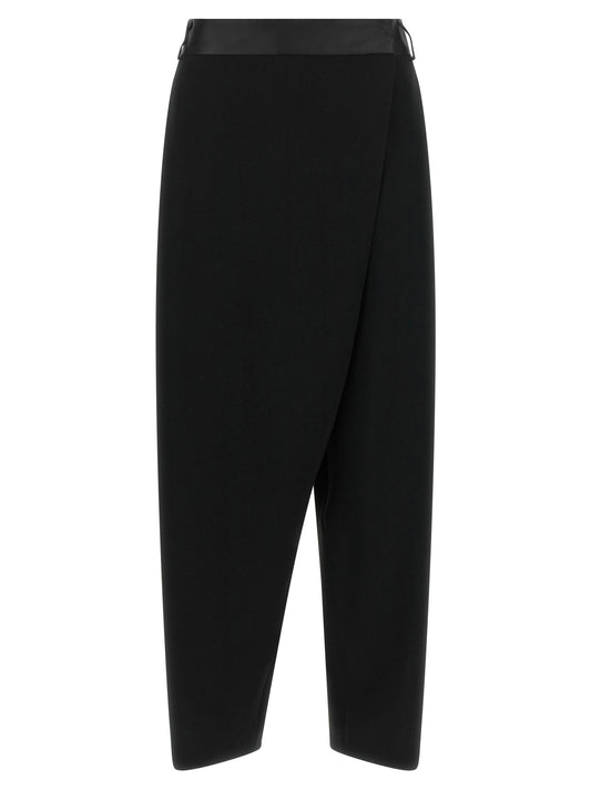 Alberto Biani Black Triacetate Dress Pants