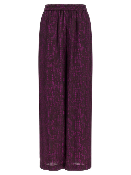 Gianluca Capannolo Purple Viscose Casual Pants