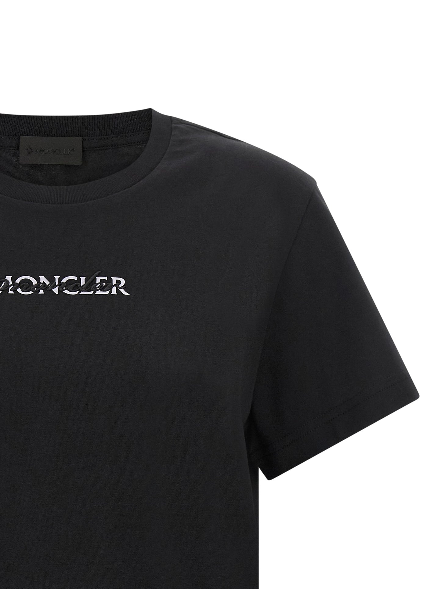 Moncler Black Cotton T-Shirt
