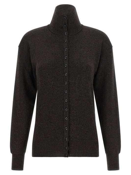 Lemaire Brown Wool Cardigan