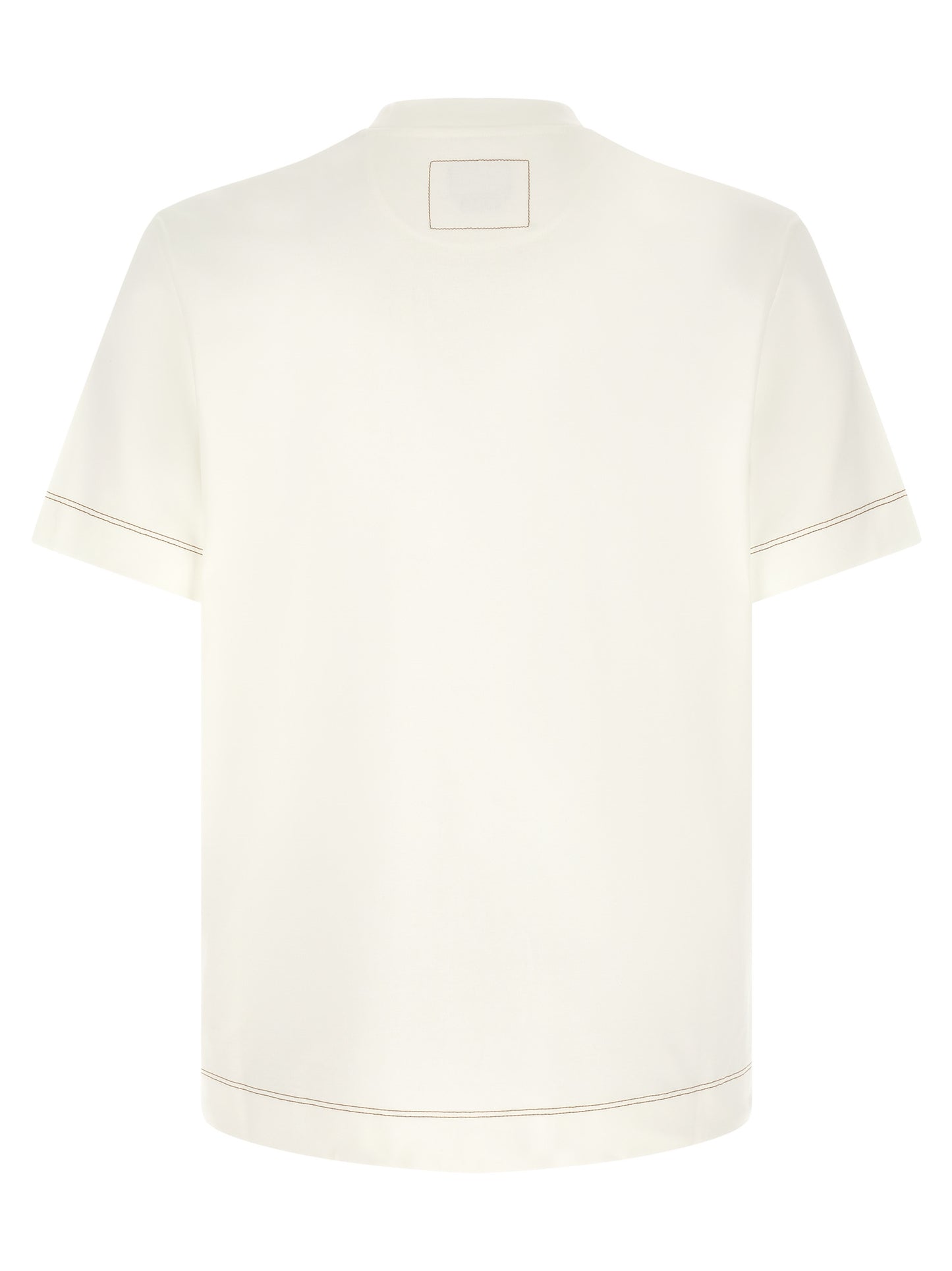 Fendi White Cotton T-Shirt