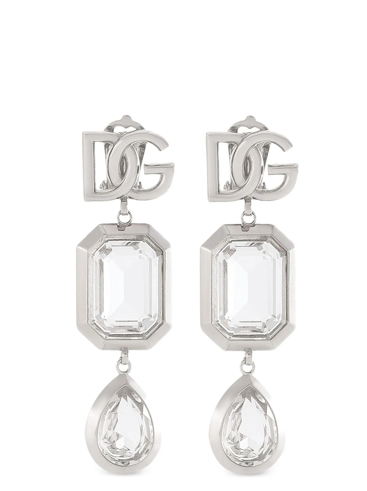 Dolce & Gabbana Silver Brass Earrings