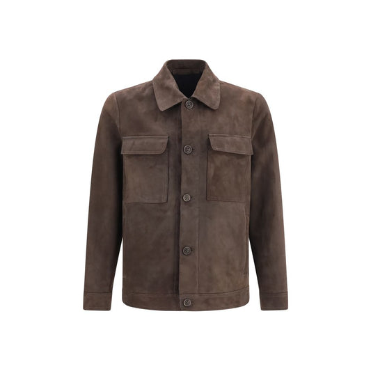 Salvatore Santoro Brown Leather Leather Jacket