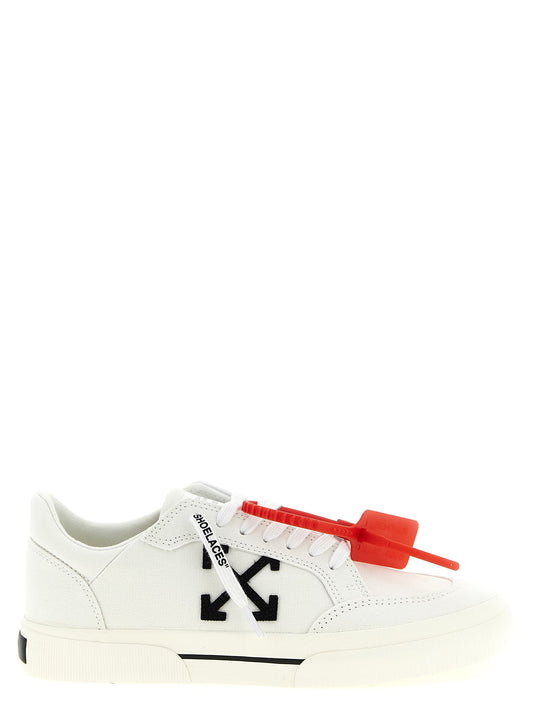 Off-White Bicolor Cotton Low Top Sneakers