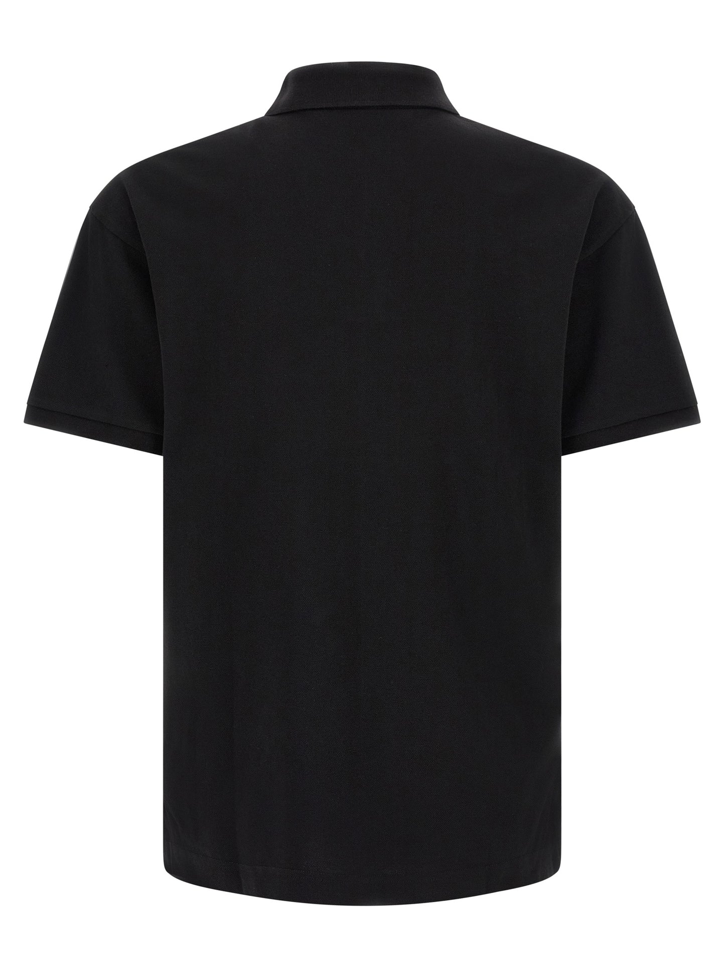 Palm Angels Black Cotton Polo Shirt