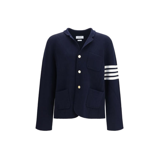 Thom Browne Blue Wool Oves Aries Full-Length Jacket