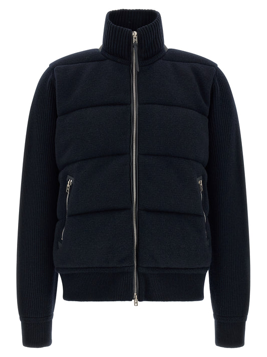Tom Ford Blue Virgin Wool Full-Length Jacket