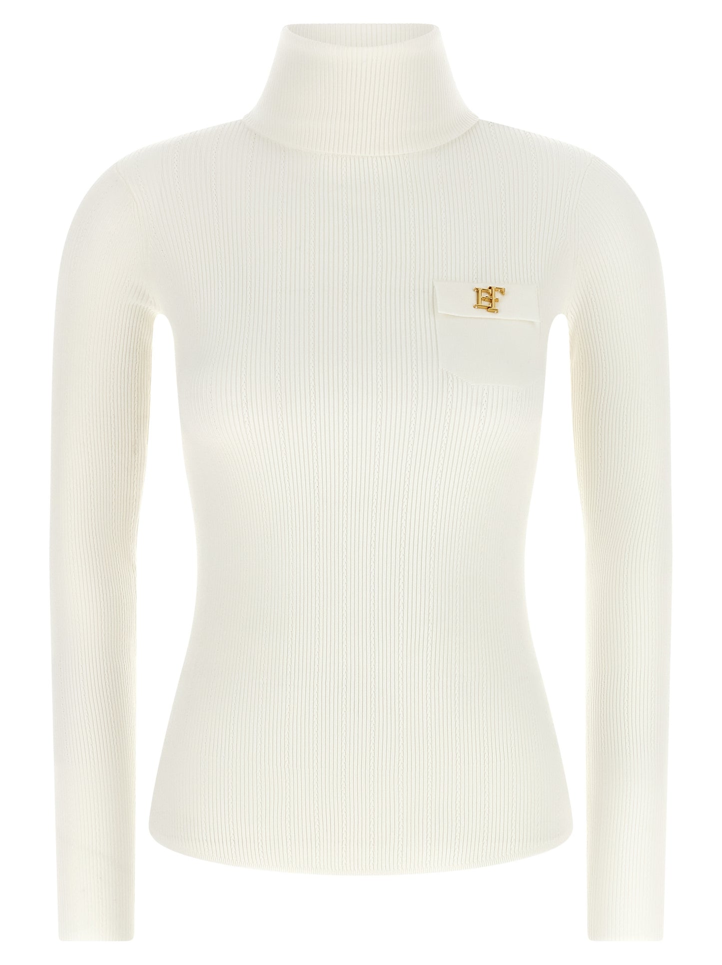 Elisabetta Franchi White Lycra Cardigan