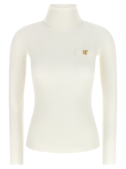 Elisabetta Franchi White Lycra Cardigan