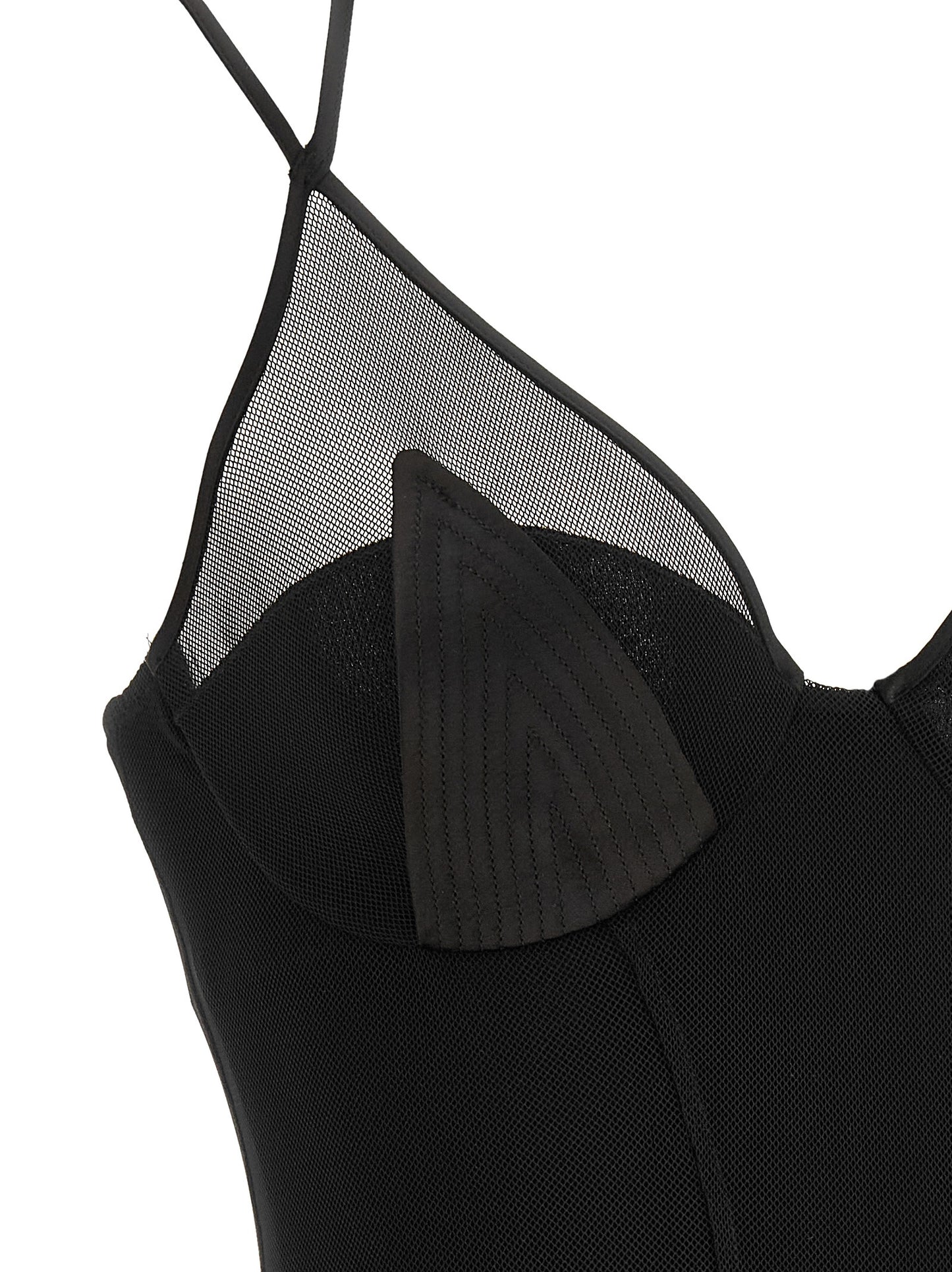 Elisabetta Franchi Black Polyamide Long Dress