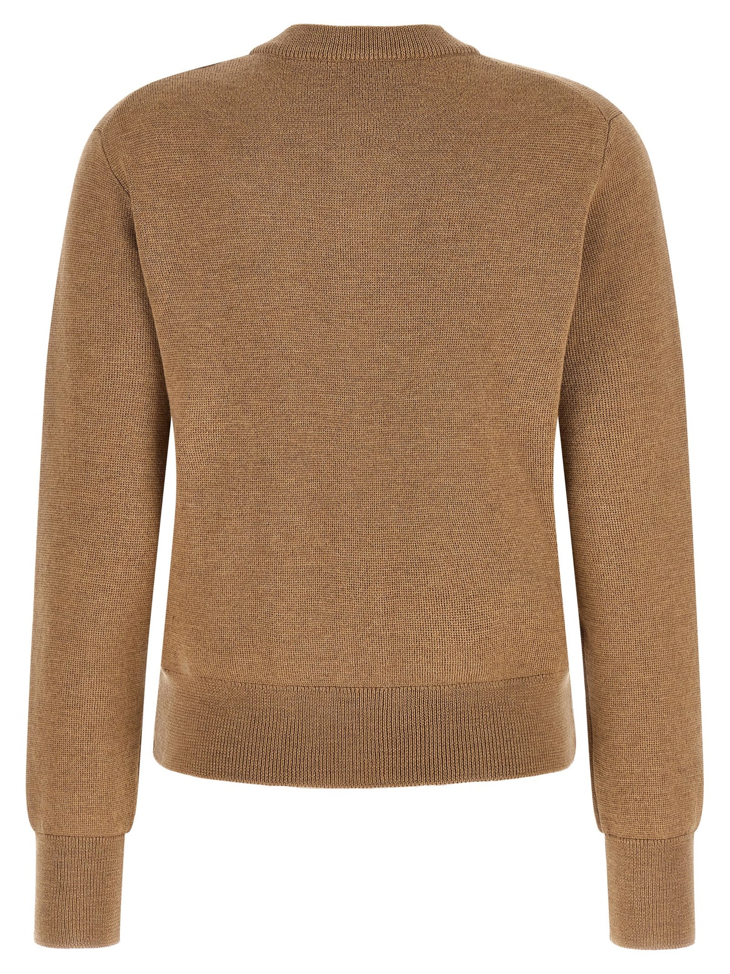 Ami Paris Beige Wool Cardigan