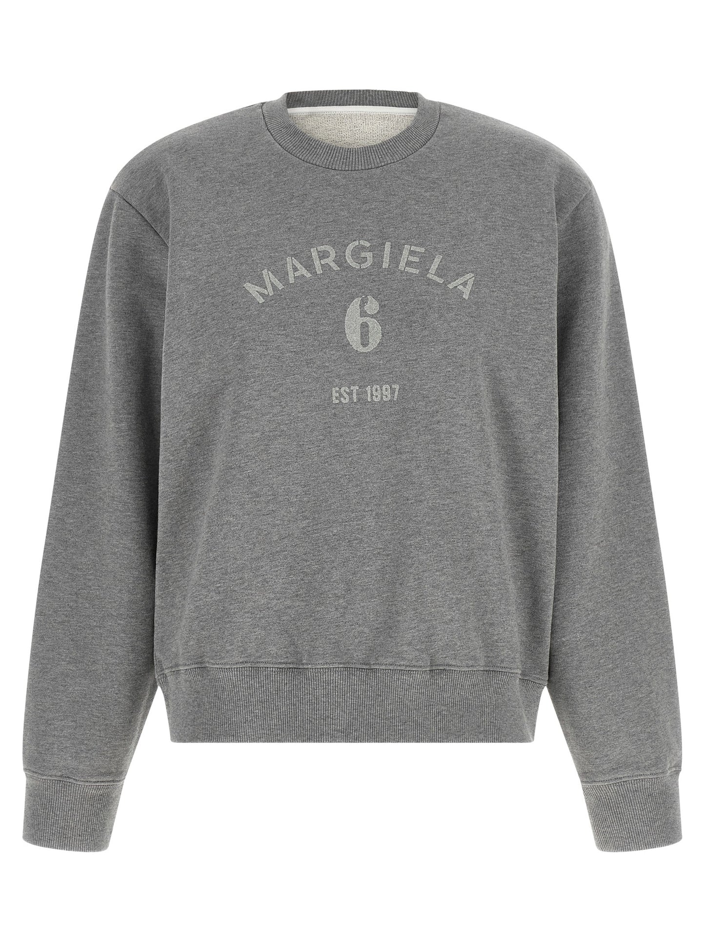 MM6 Maison Margiela Gray Cotton Sweatshirt