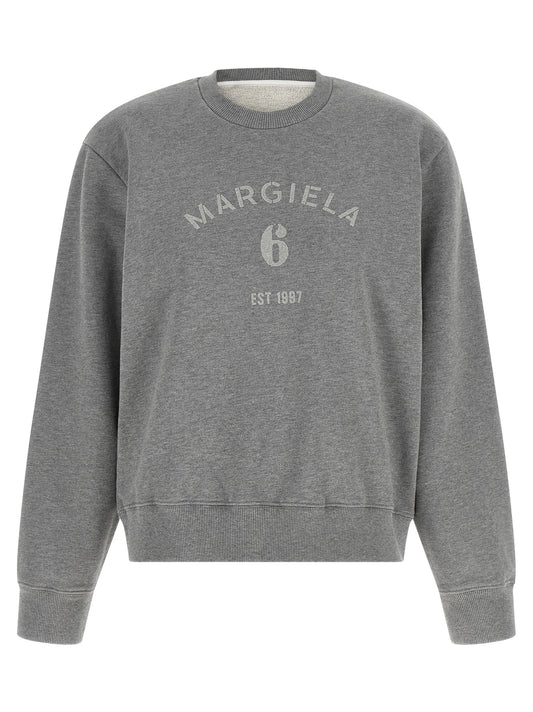 MM6 Maison Margiela Gray Cotton Sweatshirt