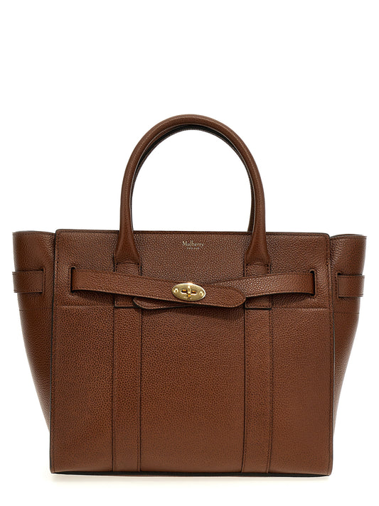 Mulberry Brown Bovine Leather Tote Bag