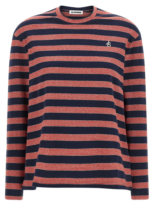 Jil Sander Multicolor Cotton Long Sleeve T-Shirt