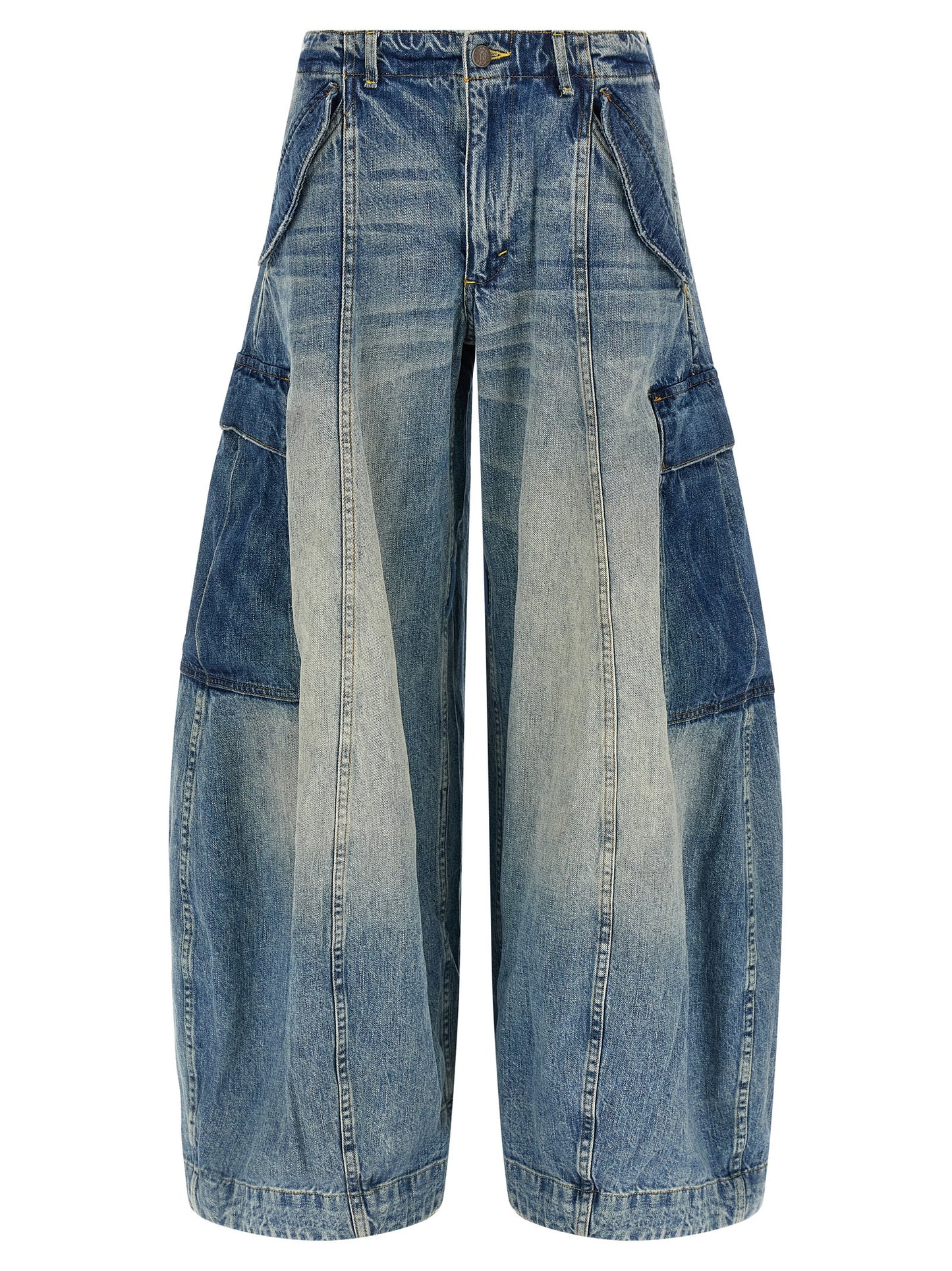 R13 Blue Cotton Jeans Denim