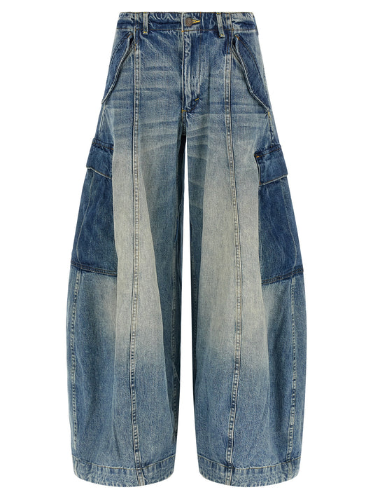 R13 Blue Cotton Jeans Denim