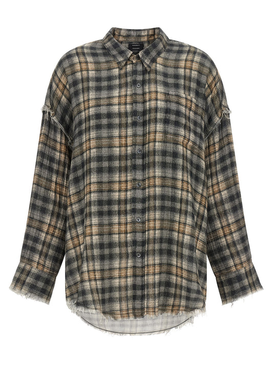 R13 Gray Cotton Blouse