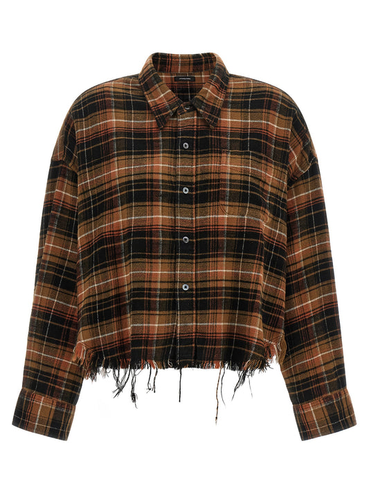 R13 Brown Cotton Blouse