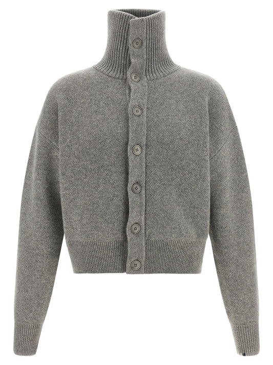 Extreme Cashmere Gray Cashmere Cardigan