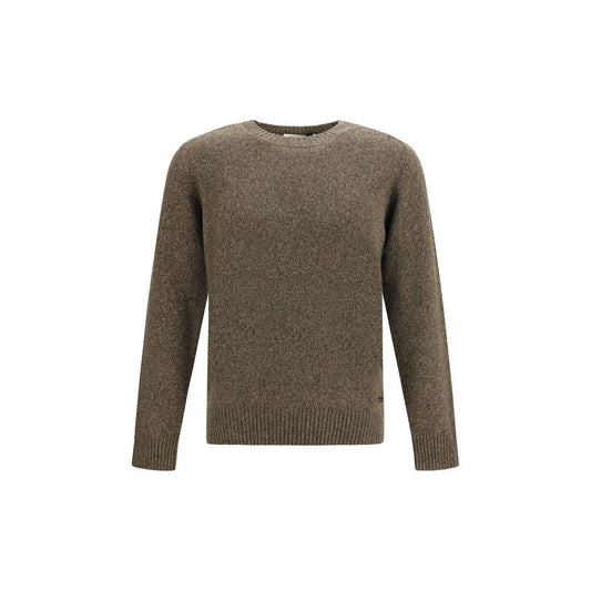 Brooksfield Brown Wool Oves Aries Sweatshirt