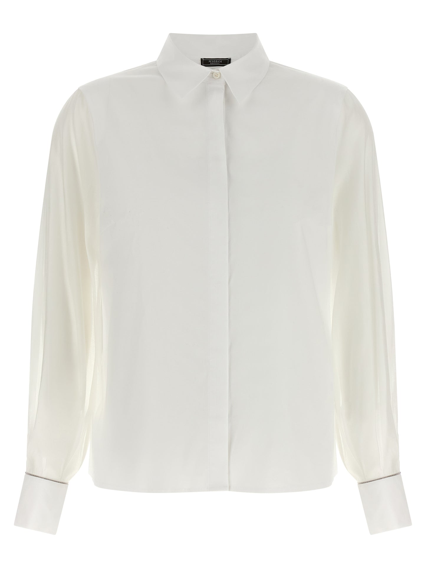 Peserico White Cotton Blouse