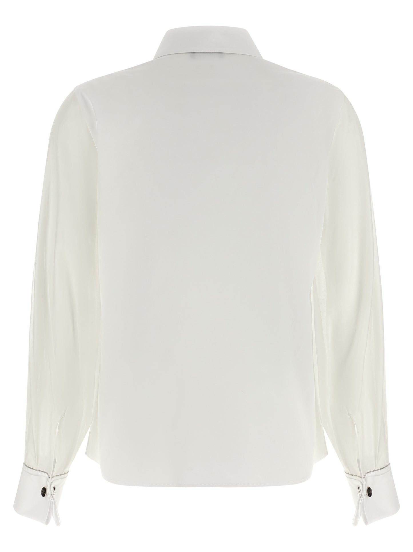 Peserico White Cotton Blouse