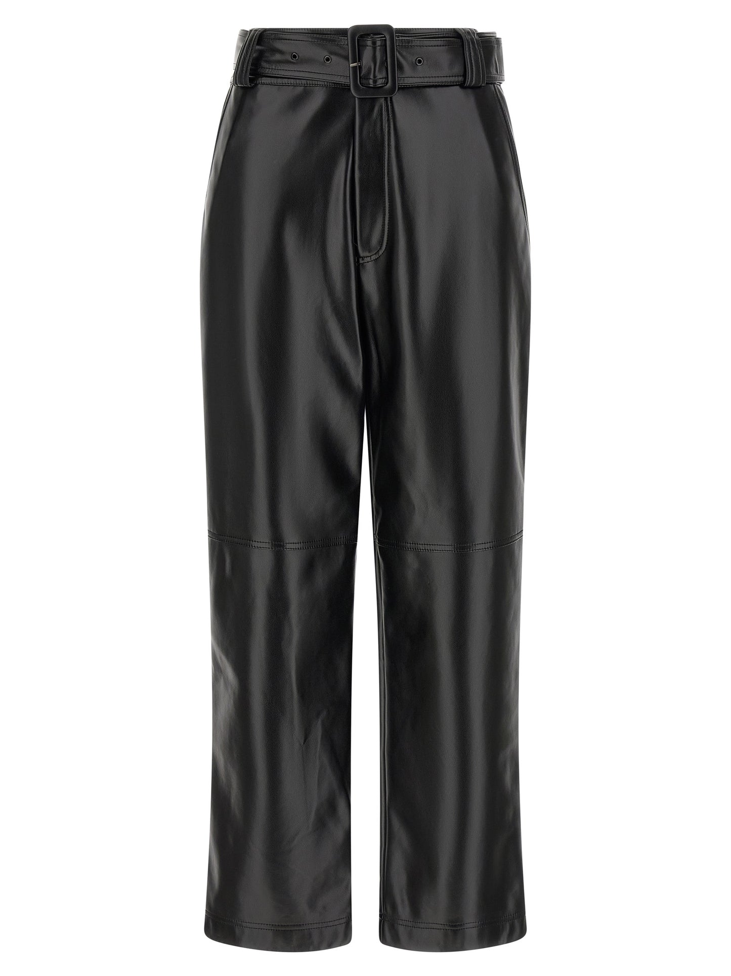 Twinset Black Polyester Cropped Pants