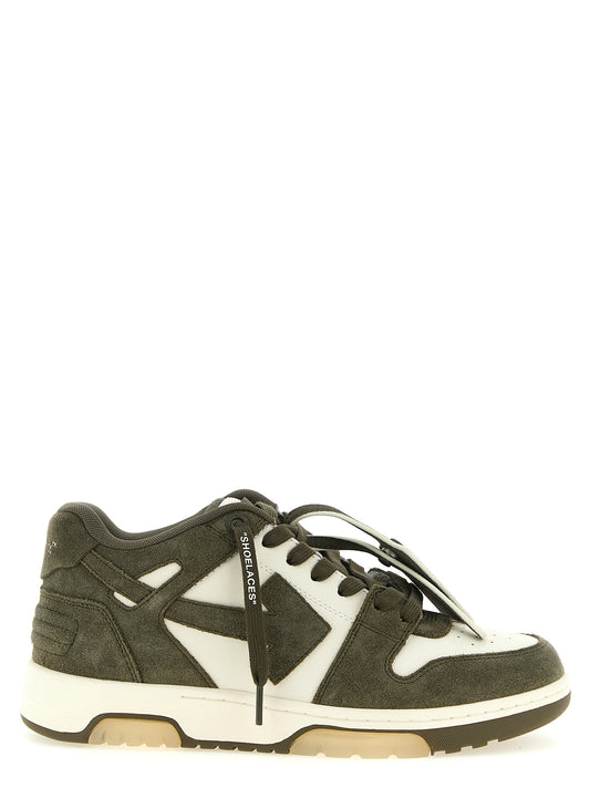 Off-White Bicolor Cowhide Athletic Sneakers