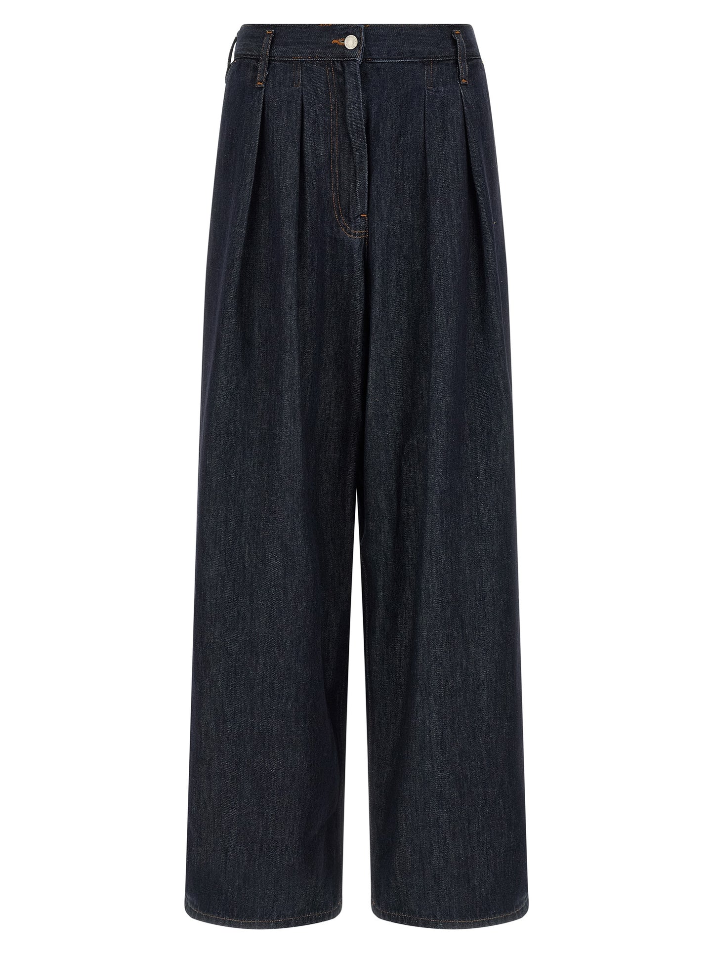 Dries Van Noten Blue Cotton Relaxed Fit Jeans