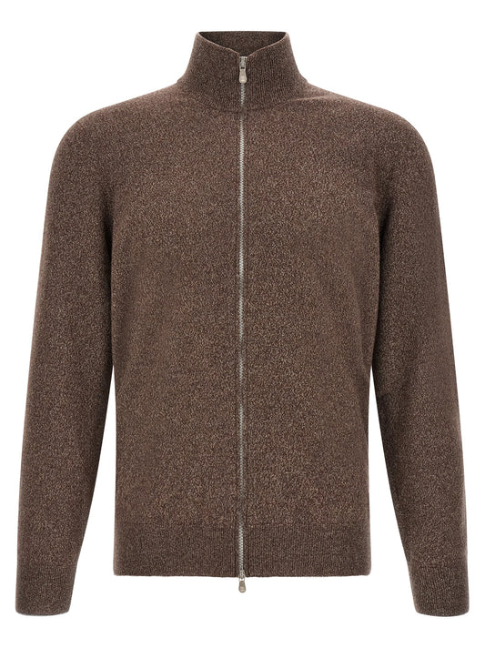 Brunello Cucinelli Brown Cashmere Cardigan