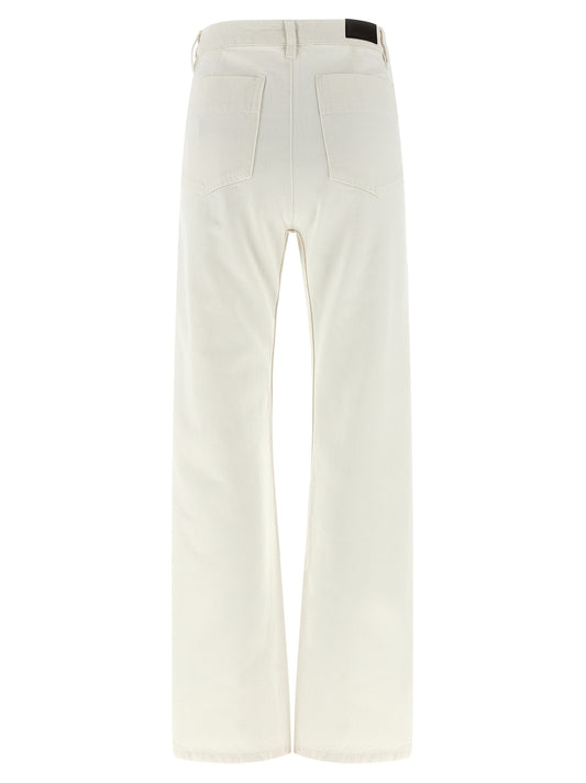 Lemaire White Cotton High-Waisted Jean