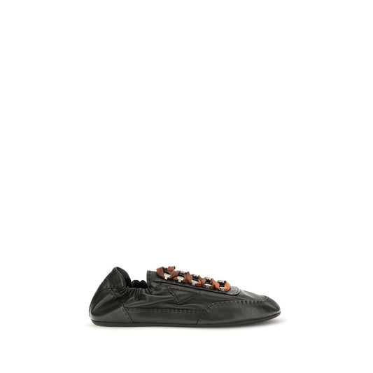 Prada Black Lamb Ovis Aries Aries Chunky Sneakers