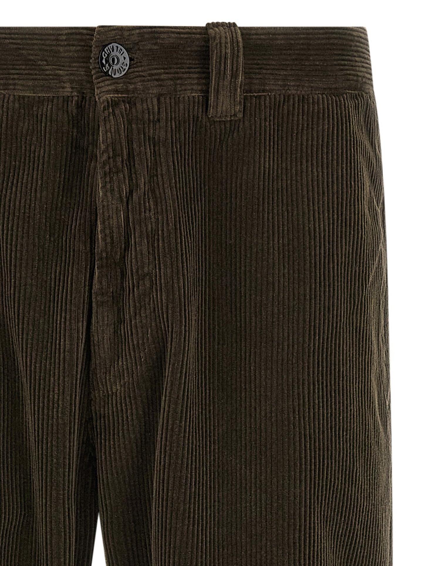 Stone Island Gray Cotton Casual Pants