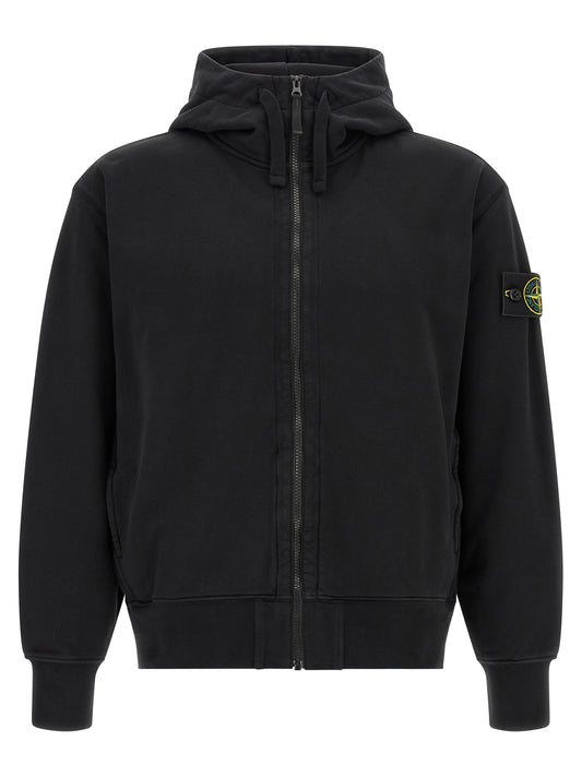 Stone Island Black Cotton Sweatshirt