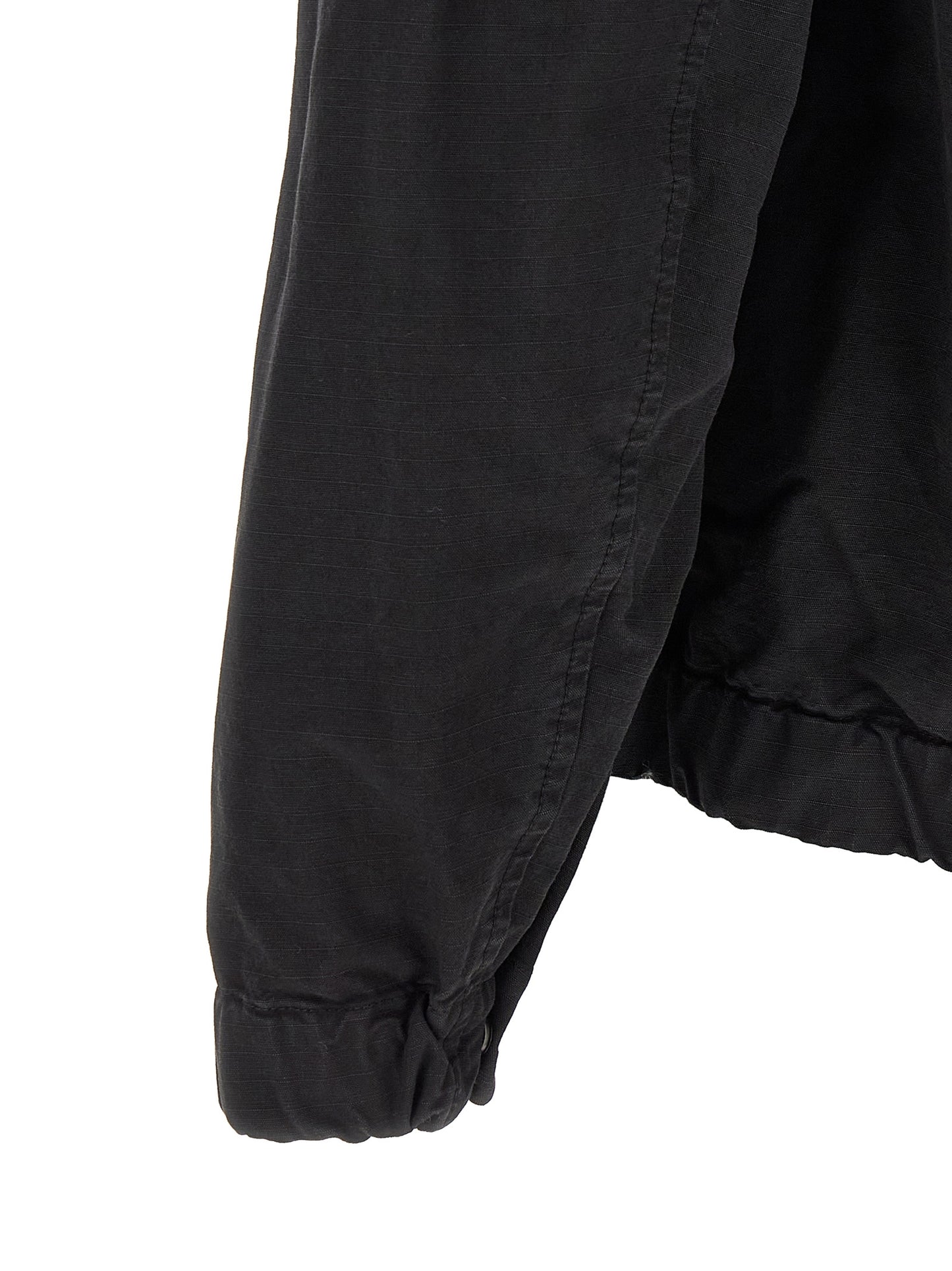 Stone Island Black Cotton Shell Jacket