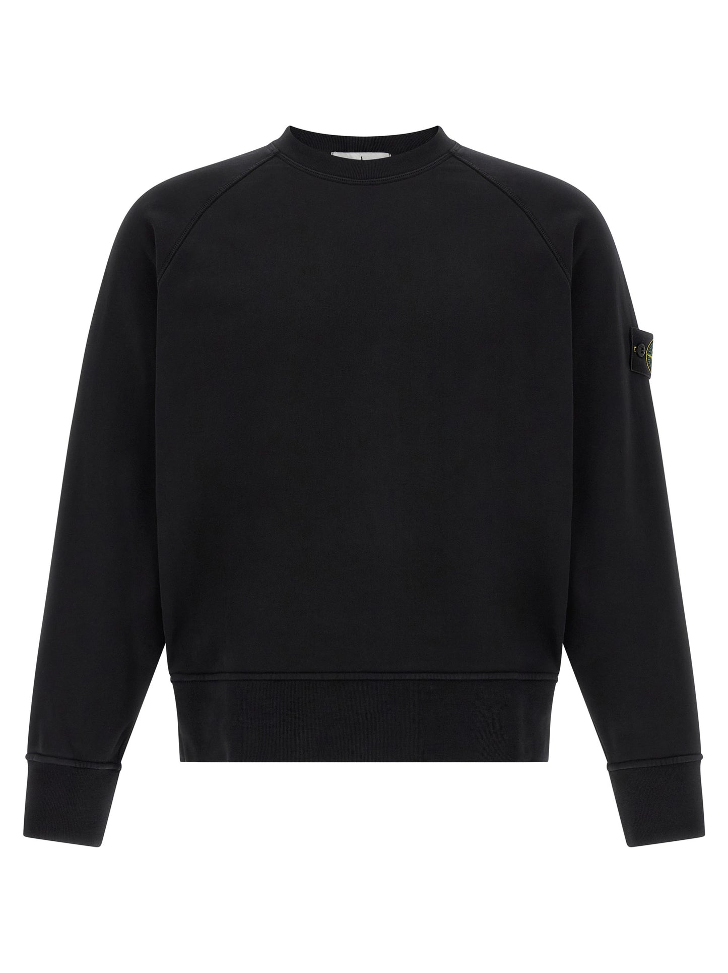 Stone Island Black Cotton Sweatshirt