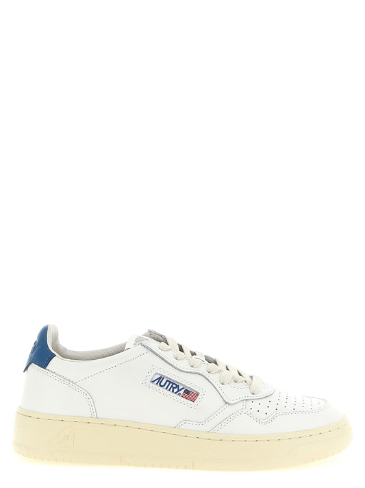 Autry Blue Cowhide Low Top Sneakers
