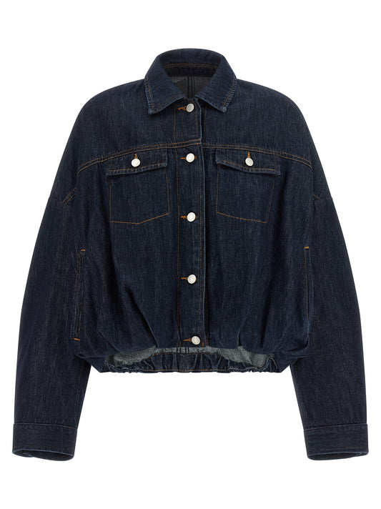 Dries Van Noten Blue Cotton Denim Jacket