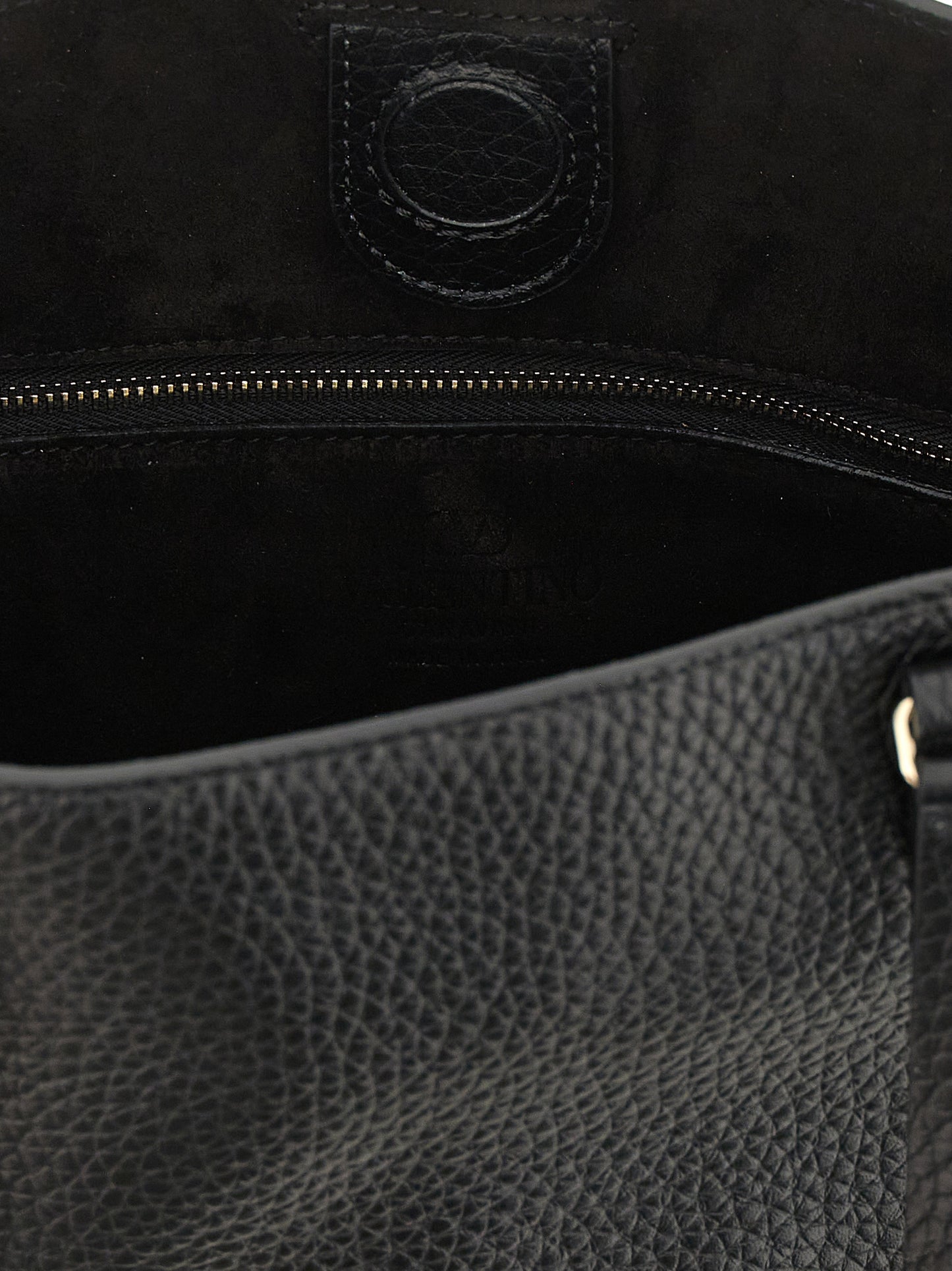 Valentino Garavani Black Calfskin Shoulder Bag