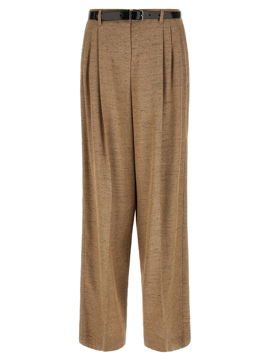 Dolce & Gabbana Beige Viscose Casual Pants