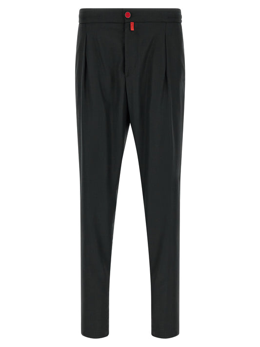 Kiton Gray Wool Casual Pants