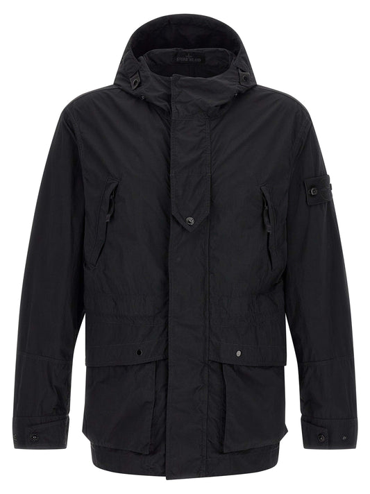 Stone Island Black Polyamide Shell Jacket