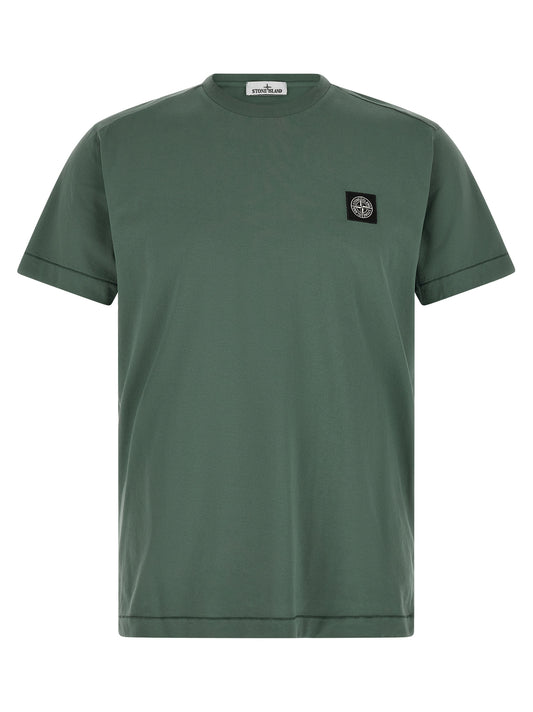 Stone Island Bicolor Cotton T-Shirt