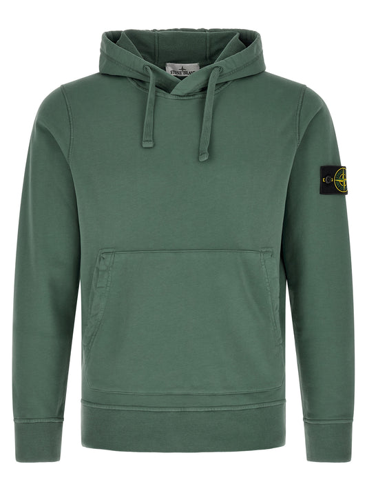 Stone Island Bicolor Cotton Sweatshirt