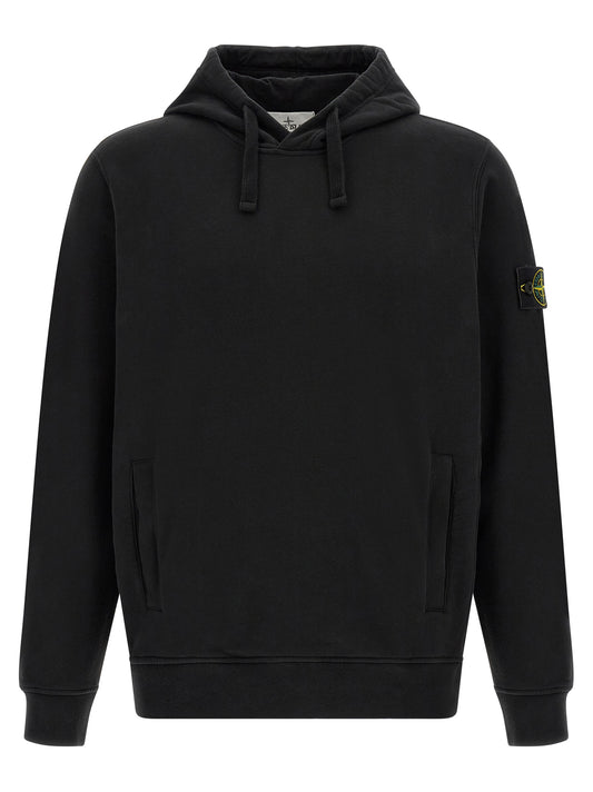 Stone Island Black Cotton Sweatshirt