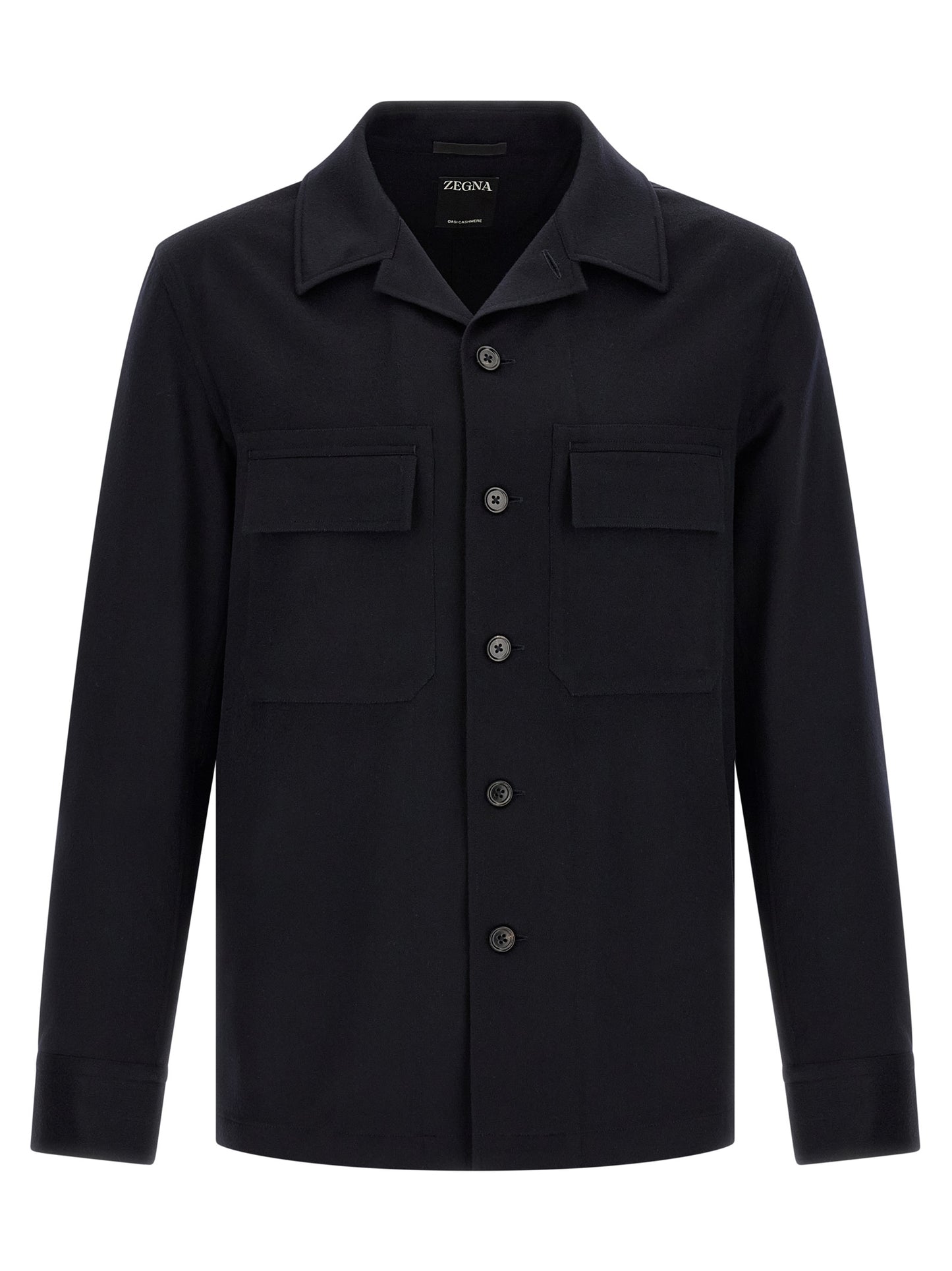 ZEGNA Blue Wool Blouse