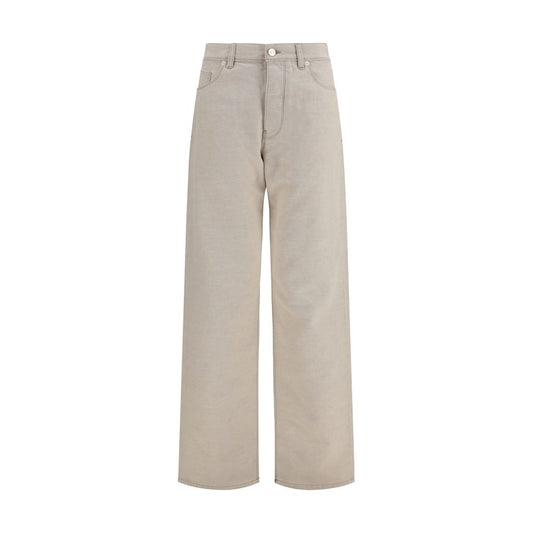 Fendi Beige Cotton Jeans Denim