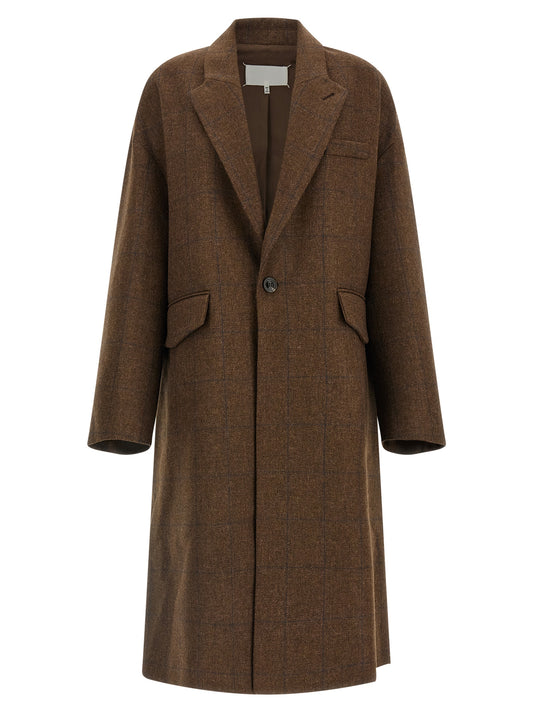Maison Margiela Brown Wool Coat