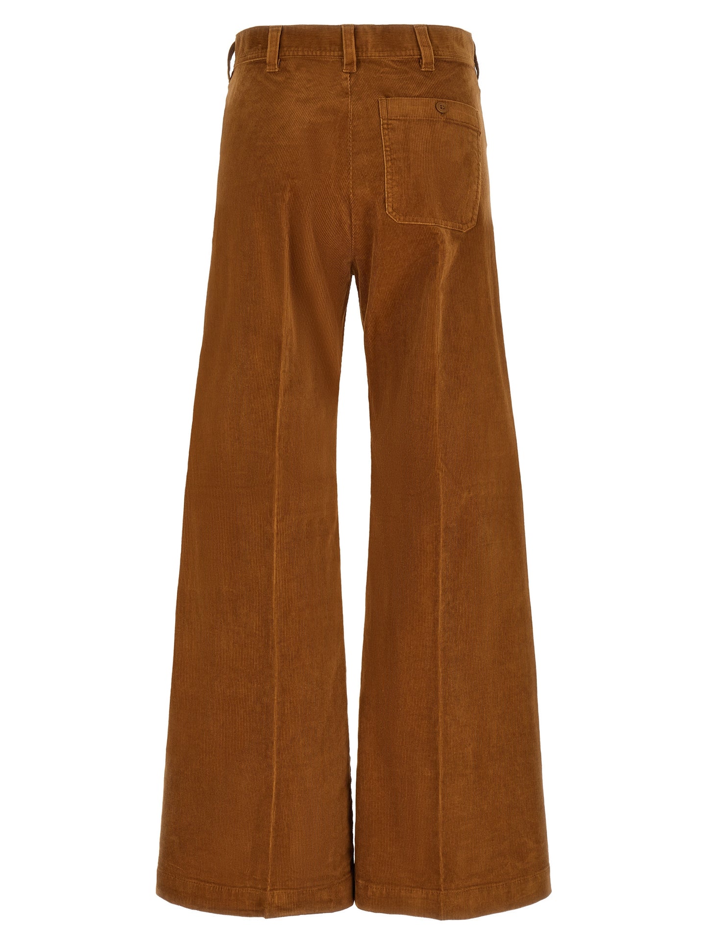 Polo Ralph Lauren Brown Cotton Flared Pants